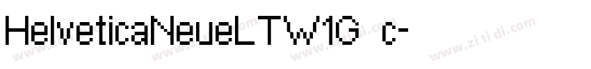 HelveticaNeueLTW1G c字体转换